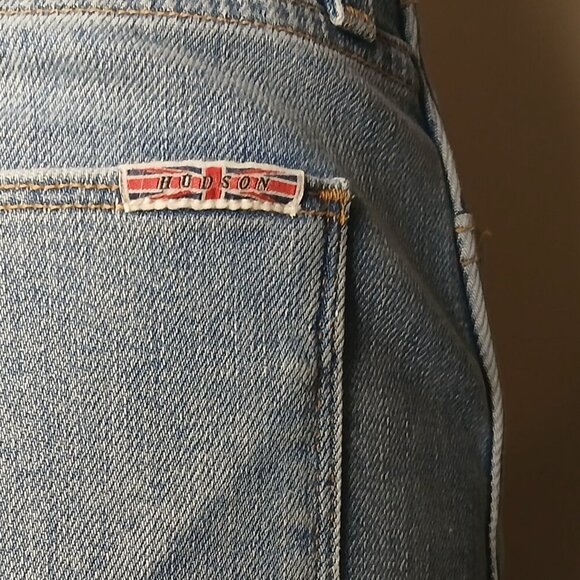 Women's Hudson Remi High Rise Denim Pencil Skirt Blue Size 25 - Picture 9 of 13